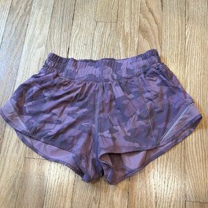 Pink Camo Hotty Hot Lululemon Shorts